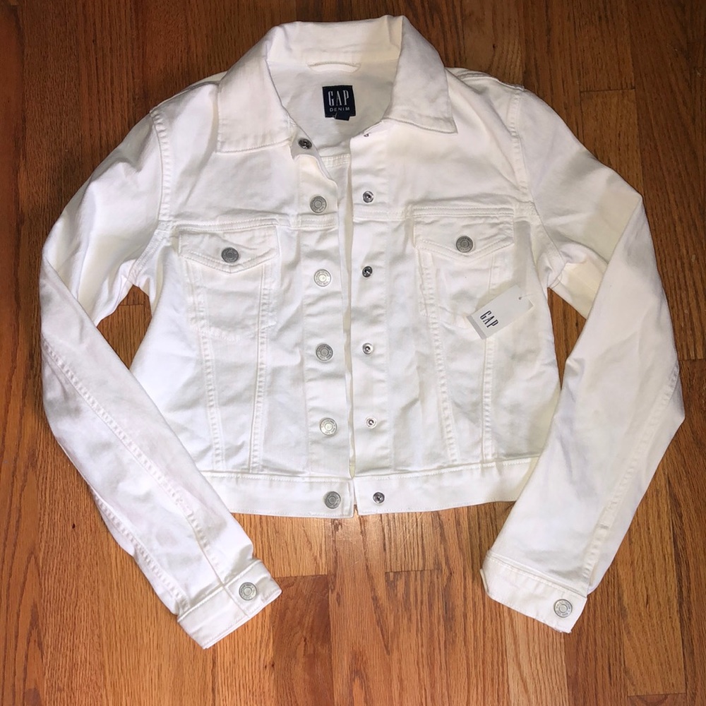 Gap White Jean Jacket